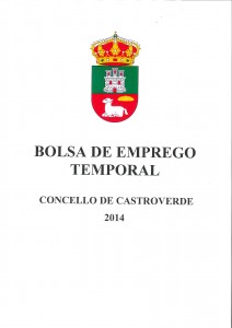 CARTEL BOLSA EMPREGO TEMPORAL 2014