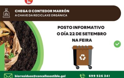 POSTO INFORMATIVO NO RECINTO FEIRAL SOBRE A IMPLANTACIÓN DO CONTEDOR MARRÓN NA VILA DE CASTROVERDE