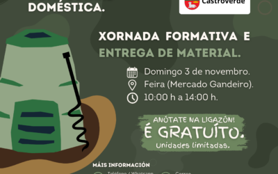 POSTO INFORMATIVO E ENTREGA DE COMPOSTEIROS NA FEIRA DE CASTROVERDE O 3/11/24