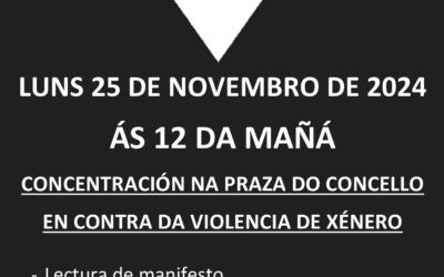 25 N: CONCENTRACIÓN NO CONCELLO DE CASTROVERDE POLO DÍA INTERNACIONAL DA ELIMINACIÓN DA VIOLENCIA CONTRA A MULLER