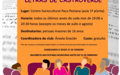 CLUB DE LECTURA “LETRAS DE CASTROVERDE”