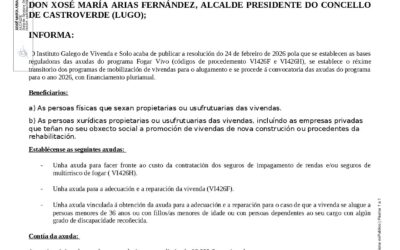 AXUDAS PARA A MOBILIZACIÓN DE VIVENDAS PARA O ALUGUER