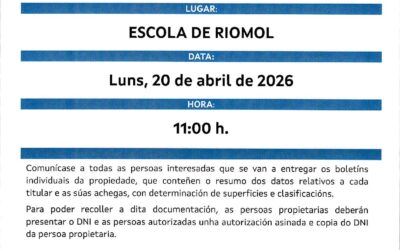 ZONA DE REESTRUTURACION PARCELARIA DE RIOMOL