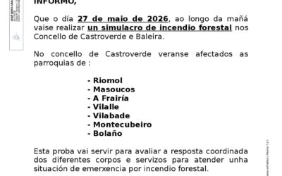 SIMULACRO DE INCENDIO FORESTAL NO CONCELLO DE CASTROVERDE