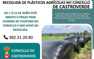 ABERTO O PRAZO PARA DAR AVISO DA RECOLLIDA DE PLÁSTICOS AGRÍCOLAS NO CONCELLO DE CASTROVERDE