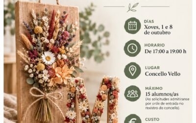 CURSO DE FLOR SECA EN MADEIRA NO CONCELLO DE CASTROVERDE