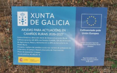 ORDE do 30 de decembro de 2025 pola que se establecen as bases reguladoras e a convocatoria para o ano 2026 das axudas para actuacións en camiños rurais no período 2026-2027, cofinanciadas co Fondo Europeo Agrícola de Desenvolvemento Rural (Feader) no marco do Plan estratéxico da PAC 2023-2027 de España, en réxime de concorrencia non competitiva mediante tramitación anticipada de gasto (código de procedemento MR701E).